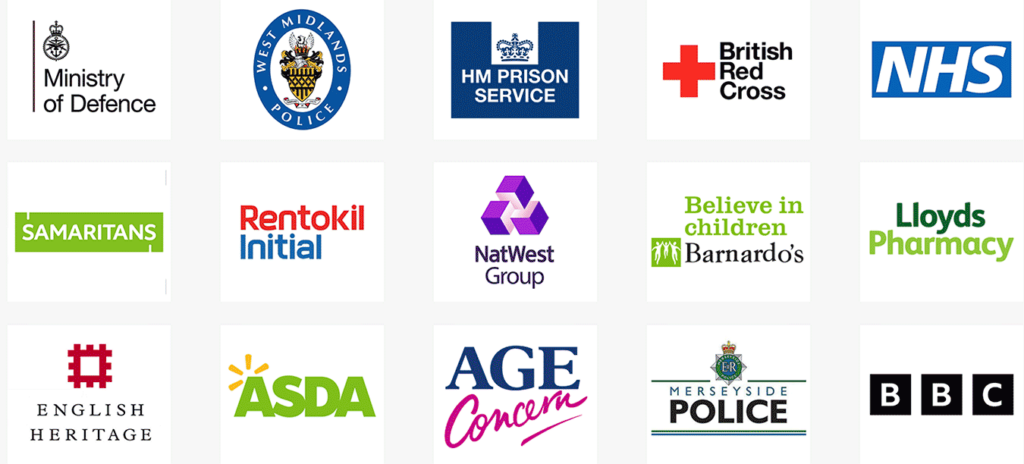 Expanding Safety Barriers - client logos